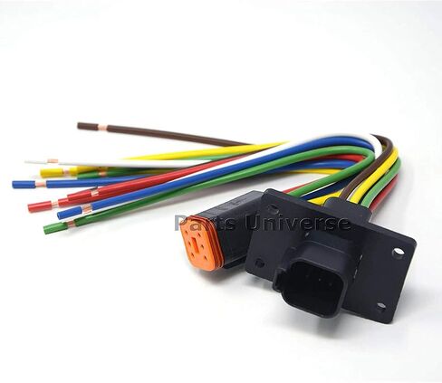 Deutsch DT 2-Pin Flange Pigtain Kit ، 14awg Pure Copper GPT Wires (مصنوعة في الولايات المتحدة) in Kuwait