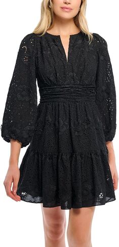 Shoshanna Women's Valldemossa Cotton Eyelet Costas Dress in Kuwait