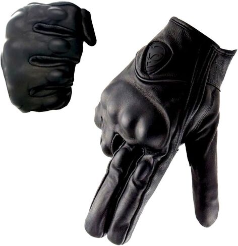 Martian Motocross Motorcycle Goat MT1 Leather Gloves BMX MX Bike Bicycle Cycling Hard Reinforced Knuckle Touch Screen in Kuwait