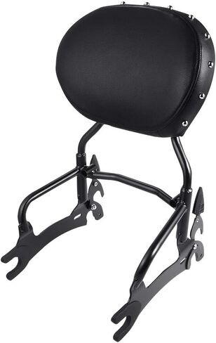 Green-L 12 "Sissy Bar Backrest Rack Rack Rack Abourting Abools Kit Fit for Indian Springfield 2016-2024 Chieftain 2014-2024 Challenger Limited Dark Horse 2020-2024 Roadmaster 2017-2024 Pursuit Elite 2023 in Saudi Arabia