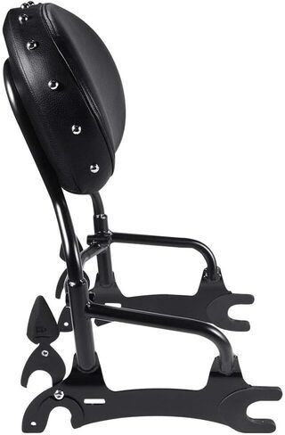 Green-L 12 "Sissy Bar Backrest Rack Rack Rack Abourting Abools Kit Fit for Indian Springfield 2016-2024 Chieftain 2014-2024 Challenger Limited Dark Horse 2020-2024 Roadmaster 2017-2024 Pursuit Elite 2023 in Saudi Arabia