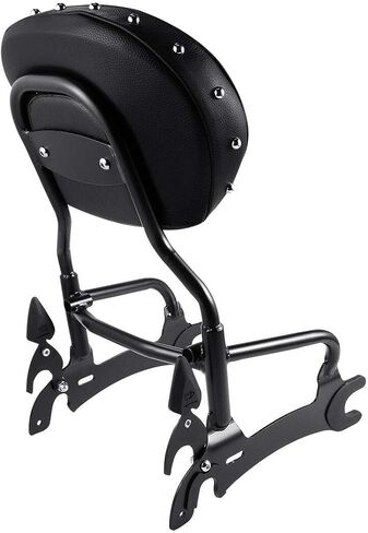 Green-L 12 "Sissy Bar Backrest Rack Rack Rack Abourting Abools Kit Fit for Indian Springfield 2016-2024 Chieftain 2014-2024 Challenger Limited Dark Horse 2020-2024 Roadmaster 2017-2024 Pursuit Elite 2023 in Saudi Arabia