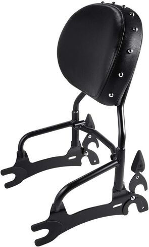 Green-L 12 "Sissy Bar Backrest Rack Rack Rack Abourting Abools Kit Fit for Indian Springfield 2016-2024 Chieftain 2014-2024 Challenger Limited Dark Horse 2020-2024 Roadmaster 2017-2024 Pursuit Elite 2023 in Saudi Arabia