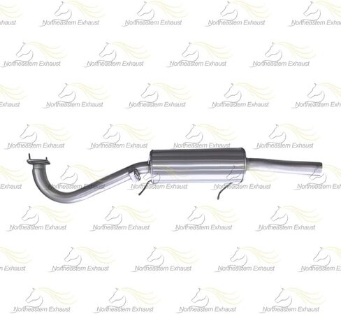 Northeastern Exhaust | Stainless Steel Rear Muffler Exhaust System Compatible for Nissan Pathfinder 2001-2004 | Infiniti QX4 2001-2003 3.5L | Free Gasket Included | Automotive Replacement Part in Saudi Arabia
