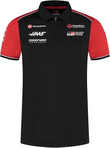 Haas Racing F1 2025 Men's Team Fitted Polo Shirt in Saudi Arabia