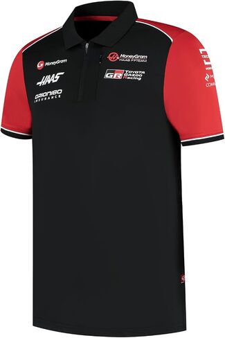 Haas Racing F1 2025 Men's Team Fitted Polo Shirt in Saudi Arabia
