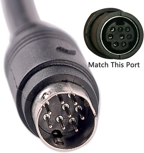 Mini DIN 8 pin Male MD8 to Wire End Connecter Adapter Cable (3mtr) in Saudi Arabia