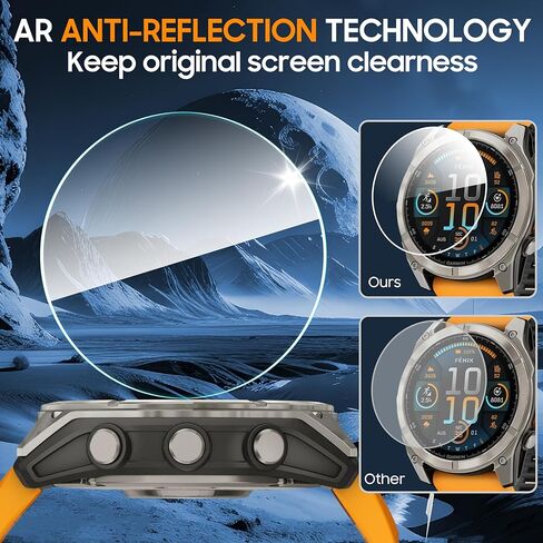 4 Pack Compatible with Garmin Vivoactive 5 Screen Protector PMMA for Garmin Vivoactive 5 Screen Protector Precise Fit,Scratch Resistance in Kuwait