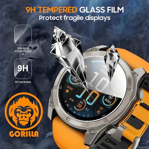 4 Pack Compatible with Garmin Vivoactive 5 Screen Protector PMMA for Garmin Vivoactive 5 Screen Protector Precise Fit,Scratch Resistance in Kuwait