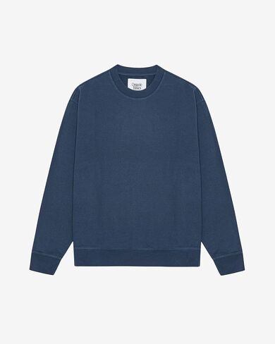 رجال عطلة نهاية الأسبوع مربعة ملائمة Crewneck قميص من النوع الثقيل in Kuwait