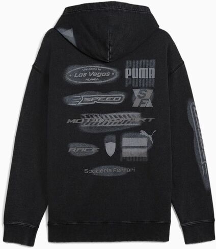 PUMA - Mens Ferrari Race Desert Sun Las Vegas Hoodie, Color Black, Size: Medium in Saudi Arabia