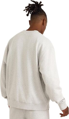 رجال عطلة نهاية الأسبوع مربعة ملائمة Crewneck قميص من النوع الثقيل in Kuwait