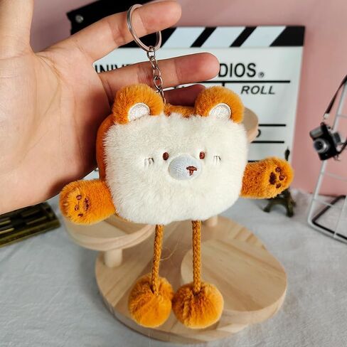 Cute Plush Keychain Kawaii Accessories Decorative Pendants for Backpacks Gifts for Women in Saudi Arabia