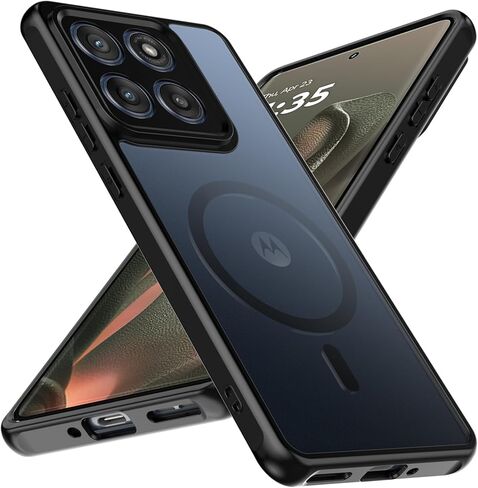 Magnetic for Google Pixel 9a Case with 2 Pack Tempered Glass Screen Protector,[Compatible for MagSafe] Shockproof Drop Thin Protective Phone Case Cover for Pixel 9a,Black in Kuwait