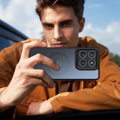 Magnetic for Google Pixel 9a Case with 2 Pack Tempered Glass Screen Protector,[Compatible for MagSafe] Shockproof Drop Thin Protective Phone Case Cover for Pixel 9a,Black in Kuwait