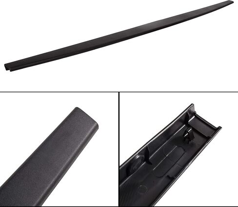 غطاء صب الباب الخلفي Ecotric Top Cover متوافق مع 2007-2013 Toyota Tundra Tailgate Spoilder Protector W/Retainers استبدال لـ TO1904101 65717-0C051 Black in Saudi Arabia