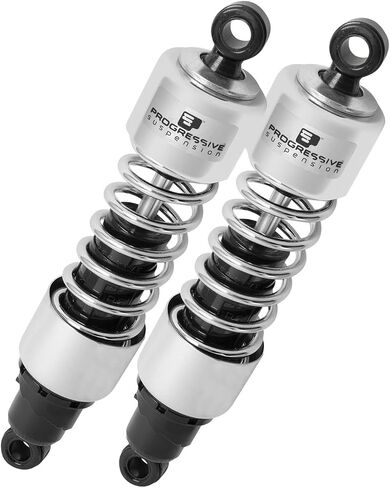 Progressive Suspension 412-4077C Chrome 13" Standard Replacement Rear Suspension Shock in Saudi Arabia