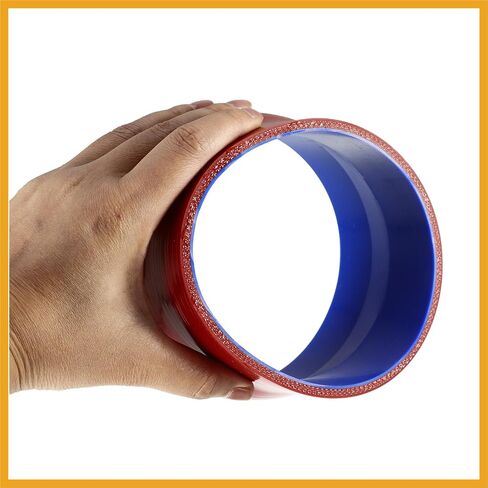 114-127mm 4.5"-5" ID Straight Silicone Reducer Hose Silicone Hose Coupler Intercooler Tube Red for Car Intercooler Intake Piping Replacement in Saudi Arabia