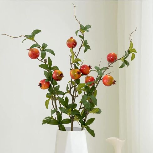 Artificial Lemons Branches 3pcs 27.5inch Lemon Stems for Vases Realistic Fruit Bouquet Faux Lemon Tree Branch Fake Lemons for Kitchen Home Wedding Party Spring Summer Decorations DIY Floral Crafts in Saudi Arabia