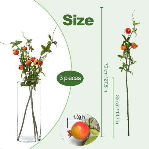 Artificial Lemons Branches 3pcs 27.5inch Lemon Stems for Vases Realistic Fruit Bouquet Faux Lemon Tree Branch Fake Lemons for Kitchen Home Wedding Party Spring Summer Decorations DIY Floral Crafts in Saudi Arabia