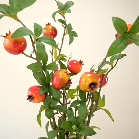 Artificial Lemons Branches 3pcs 27.5inch Lemon Stems for Vases Realistic Fruit Bouquet Faux Lemon Tree Branch Fake Lemons for Kitchen Home Wedding Party Spring Summer Decorations DIY Floral Crafts in Saudi Arabia