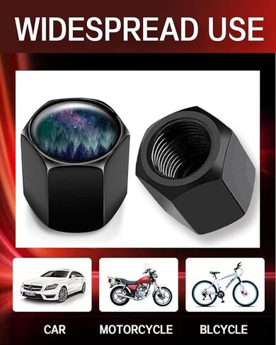 Metal Tire Valve Stem Caps 4 Pack,Car Wheel Stem Caps, Aluminum Universal Air Valve Covers for Cars, Trucks, SUVs, Bikes, Motorcycles, Bicycles(Retro Groovy Flowers) in Saudi Arabia