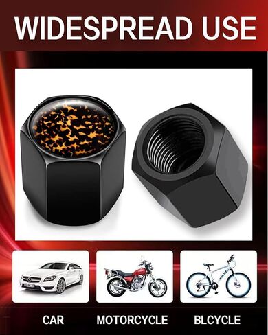 Metal Tire Valve Stem Caps 4 Pack,Car Wheel Stem Caps, Aluminum Universal Air Valve Covers for Cars, Trucks, SUVs, Bikes, Motorcycles, Bicycles(Retro Groovy Flowers) in Saudi Arabia
