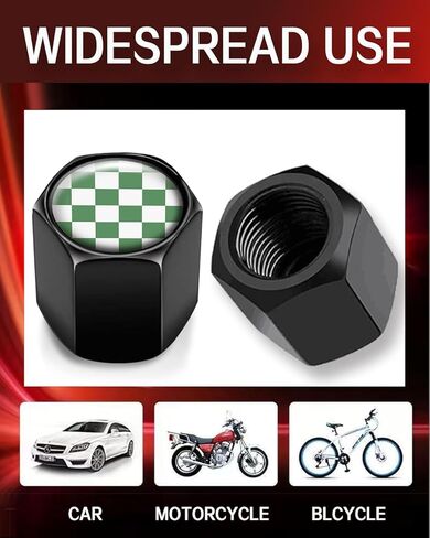 Metal Tire Valve Stem Caps 4 Pack,Car Wheel Stem Caps, Aluminum Universal Air Valve Covers for Cars, Trucks, SUVs, Bikes, Motorcycles, Bicycles(Cowhide White Brown Cow Skin) in Kuwait