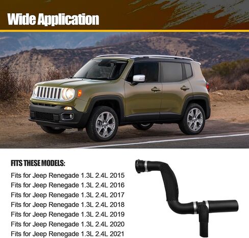 68246567AA Radiator Coolant Hose Fit for Jeep Renegade 2015 2016 2017 2018 2019 2020 2021 1.3L 2.4L in Saudi Arabia