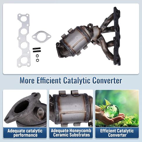 674-652 Front Catalytic Converter Compatible with Hyundai Sonata 2006-2008 2.4L, for Kia Optima 2006-2008 2.4L, Rondo 2007-2008 2.4L Replaces# 2850025450 641505 in Saudi Arabia