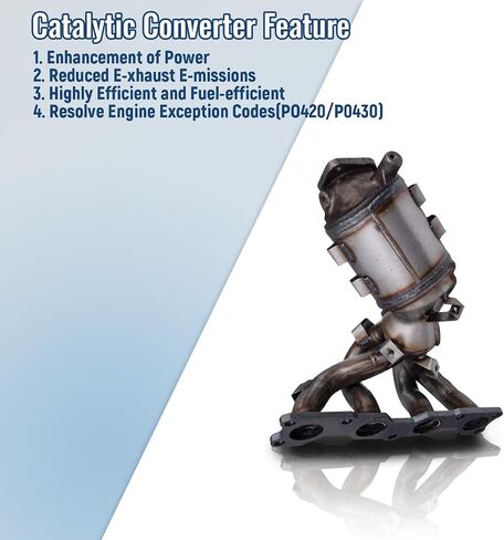 674-652 Front Catalytic Converter Compatible with Hyundai Sonata 2006-2008 2.4L, for Kia Optima 2006-2008 2.4L, Rondo 2007-2008 2.4L Replaces# 2850025450 641505 in Saudi Arabia