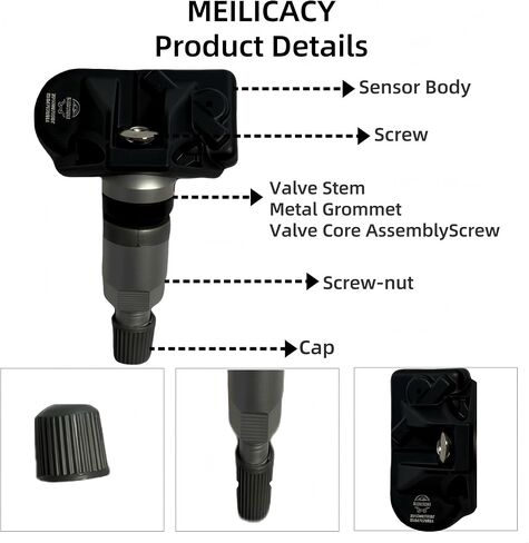 4PCS TPMS Tire Pressure Sensor Snap tpms Sensor for BMW 3 5 6 7 8 Series G05 X3 X5 G11 G12 OEM:36106877937 36106872774 433 MHz tpms nx Models 0009052102 BMW tire Pressure Sensor in Saudi Arabia