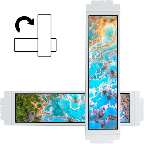 VSDISPLAY 12.7 Inch 2K Bar LCD Screen Monitor 2880x864 IPS DIY for D41 Computer PC Case Building CPU/GPU Monitoring Secondary Display,with Mini HD-MI Type-c DP Input in Kuwait