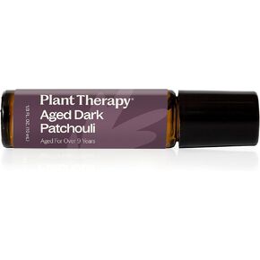 Plant Therapy Aged Dark Patchouli Essential Oil Roll-On 10 mL (1/3 oz) Pre-Diluted in Fractionated Coconut Oil, Long-Lasting, Personal Fragrance,100% Pure, Natural, Expertly Aged for Depth, Rich Aroma in Saudi Arabia
