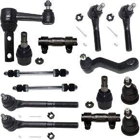 Detroit Axle - Front 14pc kit kit for 2wd 1994-1999 Dodge Ram 2500 3500 ، 4 ball comborts 2 sway bars 4 tie rots 1 pitman Arm 1 aller arm 2 levensing scleves replication 1995 1996 1997 1998 in Saudi Arabia