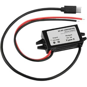 1pc 8-32V 12V 24V to 5V 3A STEPRONTER 15W TYPE-C USB CAR CAR in Saudi Arabia