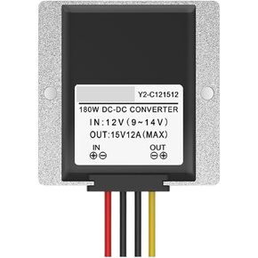 1pc 12v إلى 15 فولت وحدة تعزيز الطاقة 9-14V إلى 15 فولت محول الطاقة DC-DC (12V إلى 15V 15A_15V) in Saudi Arabia