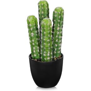 Artificial Cactus Plants 10.8" Small Faux Cactus Plants Indoor Fake Desert Cacti Succulents Plants Artificial Plant Indoor with Pot Cactus Decorations for Home Decor Office Desk Tabletop Shelf in Saudi Arabia