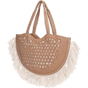 Frye Ella Tassel Tote, Beige in Saudi Arabia