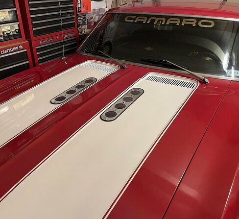 Pair of Bolt on Aluminum Hood Vents 16" with Steel Screens and Stainless Steel Hardware. Easy Installation While Giving Your Ride a Custom Look. in Saudi Arabia