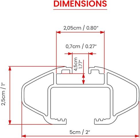 OMAC Roof Rack Cross Bars Luggage Carrier for Hyundai Ioniq 5 2022-25 Gray 2X in Kuwait
