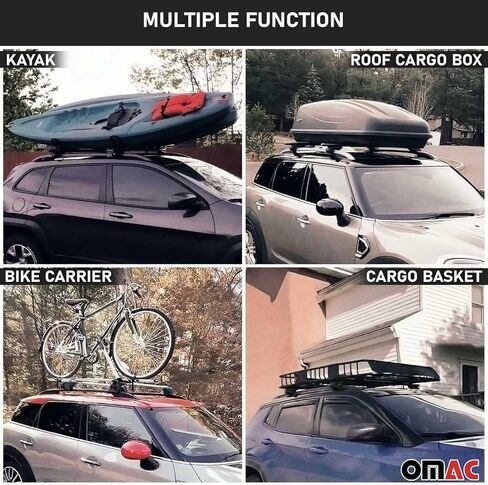 OMAC Roof Rack Cross Bars Luggage Carrier for Hyundai Ioniq 5 2022-25 Gray 2X in Kuwait