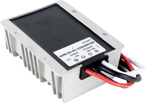 1pc 12 Volt to 28 Volt 15A Converter Step Up 12V to 28V 420W Boost Module Waterproof for Cars in Saudi Arabia