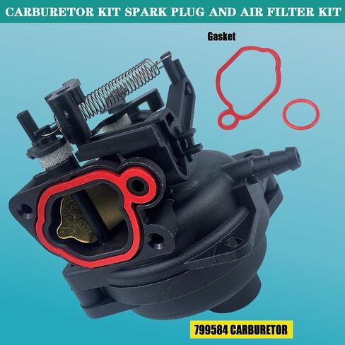799584 594058 Carburetor Assembly Compatible with B&S Carb 594057 592361 594529 Troy Bilt TB110 TB200 103M02 09P702 9P702 550EX 625EX 675EX 725 lc121p 163cc in Saudi Arabia