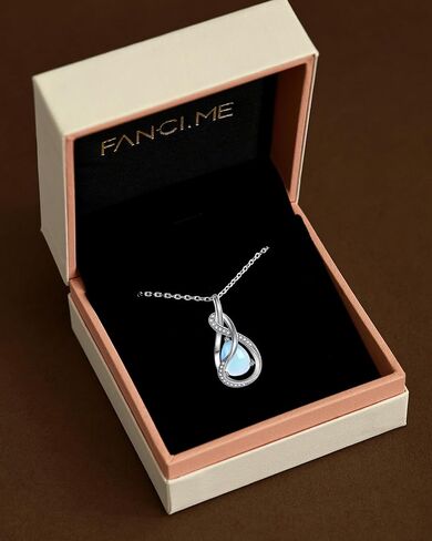 قلادة من طراز Fancime timelesstie للنساء للنساء الفضي الفضي للمجوهرات قلادة مجوهرات فاخرة الأحجار الكريمة هدايا التخرج للزوجة النساء لها in Saudi Arabia