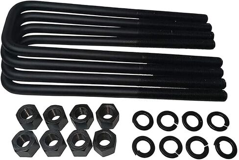 American Automotive Compatible with Tacoma 3" Rear Suspension Lift U Bolts 4PCS 12" Extra Long OEM Material in Kuwait