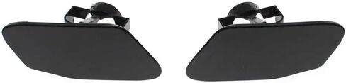 51117347931 51117347932 Front Bumper Headlight Washer Spray Nozzle Jet Cover Cap for BMW X3 F25 2014 2015 2016 51 11 7 338 568(Black-Left) in Saudi Arabia