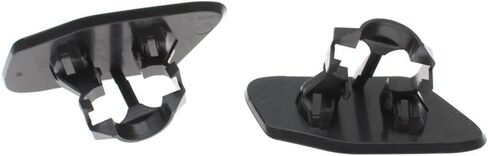 51117347931 51117347932 Front Bumper Headlight Washer Spray Nozzle Jet Cover Cap for BMW X3 F25 2014 2015 2016 51 11 7 338 568(Black-Left) in Saudi Arabia