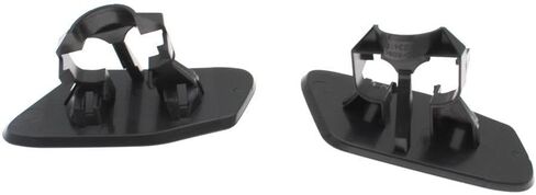 51117347931 51117347932 Front Bumper Headlight Washer Spray Nozzle Jet Cover Cap for BMW X3 F25 2014 2015 2016 51 11 7 338 568(Black-Left) in Saudi Arabia