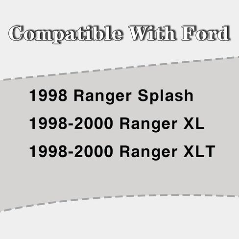 CarPartsDepot Front Grille Grill Chrome Frame Silver Gray Bar Insert Compatible With 1998 1999 2000 Ford Ranger FO1200340 F87Z8200EAA in Saudi Arabia